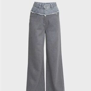 Givenchy
Bi-Material Wide-Leg Denim Pants